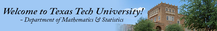Department of Mathematics and Statistics