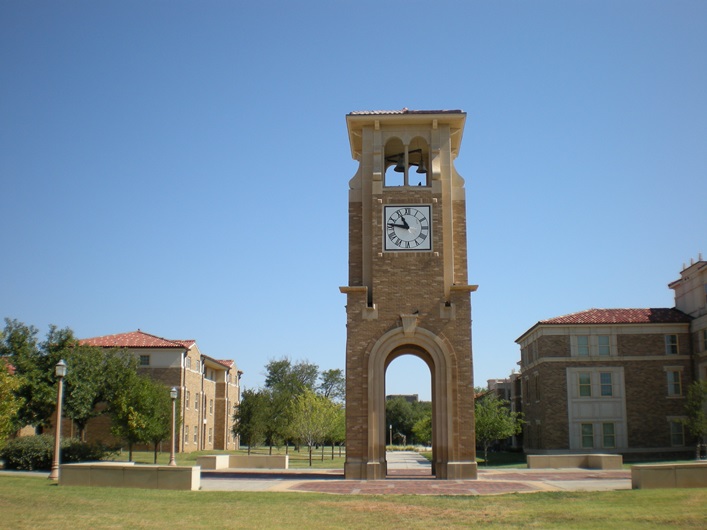 Carpentar-Wells clock tower west of Math