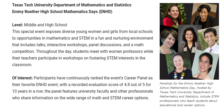 STEM recognition award