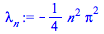 `+`(`-`(`*`(`/`(1, 4), `*`(`^`(n, 2), `*`(`^`(Pi, 2))))))