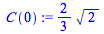 `+`(`*`(`/`(2, 3), `*`(`^`(2, `/`(1, 2)))))