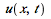 u(x, t)
